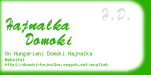 hajnalka domoki business card